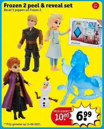 Kruidvat Frozen 2 peel + reveal set aanbieding