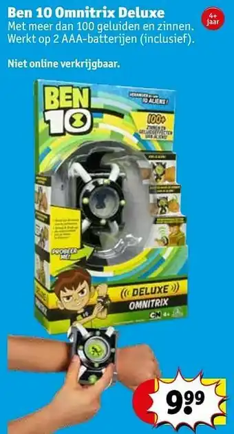 Kruidvat Ben 10 omnitrix deluxe aanbieding