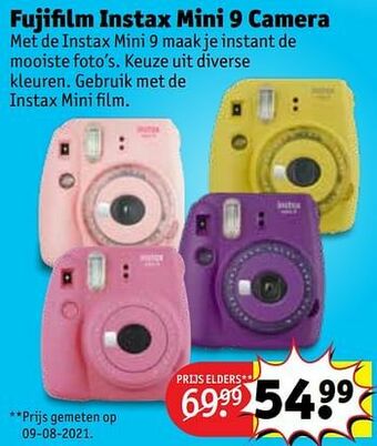 Kruidvat Fujifilm instax mini 9 camera aanbieding
