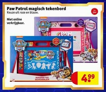 Kruidvat Paw patrol magisch tekenbord aanbieding