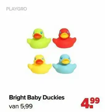 Baby-Dump Bright baby duckies aanbieding