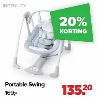 Baby-Dump Portable swing aanbieding