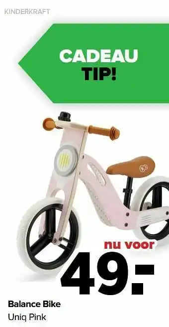 Balance bike uniq pink