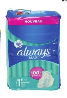 Colruyt Always Maandverband met vleugels Normal aanbieding