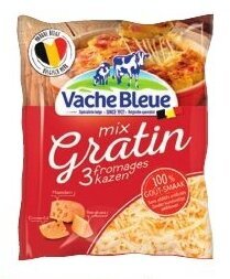 Colruyt Vache Bleue Gratin mix 3 kazen 375 g aanbieding