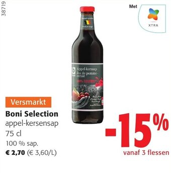 Colruyt Boni Selection appel-kersensap 75 cl aanbieding