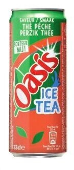 Colruyt Oasis Ice tea perzik 33 cl aanbieding