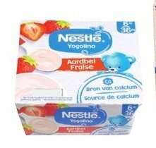 Colruyt Nestlé Yogolino Aardbei 6+ maanden 4 x 100 g aanbieding