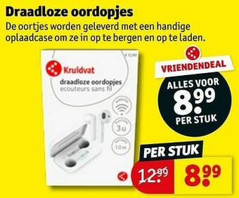 Kruidvat Draadloze oordopjes aanbieding