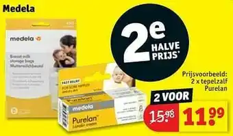 Kruidvat Medela tepelzalf purelan aanbieding