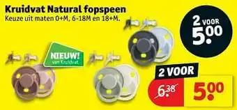 Kruidvat Kruidvat natural fopspeen aanbieding