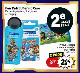 Kruidvat Toetendoekjes paw patrol aanbieding