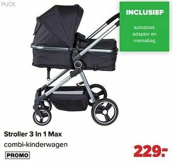 Baby-Dump Stroller 3 in 1 max combi-kinderwagen aanbieding
