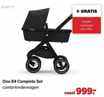 Baby-Dump One e4 complete set combi-kinderwagen aanbieding