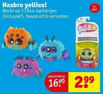 Kruidvat Hasbro yellies! aanbieding