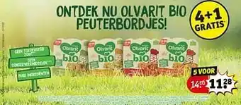 Kruidvat Ontdek nu olvarit bio peuterbordjes aanbieding