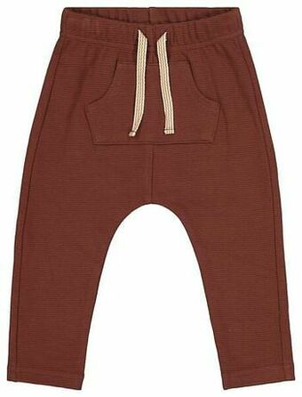 HEMA HEMA Baby Sweatbroek Rib Bruin (bruin) aanbieding