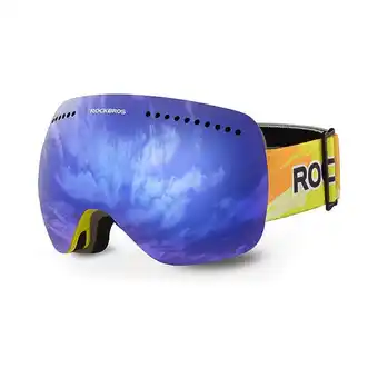 Decathlon Rockbros volwassen snowboard skibril anticondens sneeuwbril aanbieding