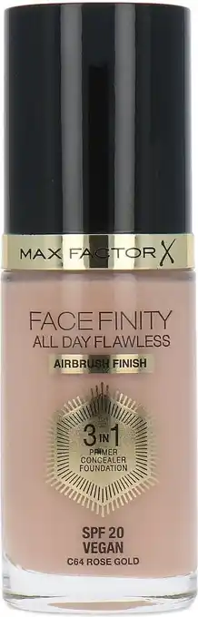Bol.com Max factor facefinity all day flawless 3-in-1 liquid foundation - 064 rose gold aanbieding