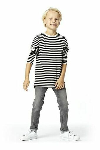HEMA Kinderjeans Regular Fit Grijs (grijs)