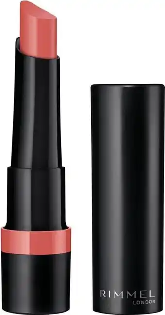 Bol.com Rimmel london lasting finish lippenstift - 145 peach petal - mat aanbieding
