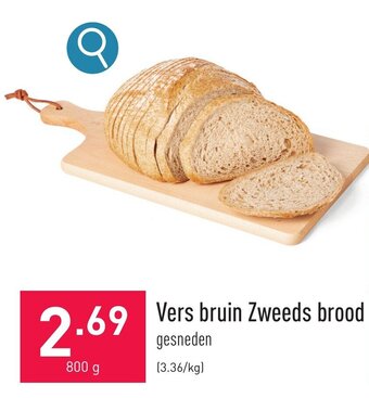ALDI Vers bruin Zweeds brood 800 g aanbieding