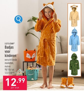 ALDI LILY & DAN Badjas voor kinderen aanbieding