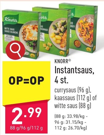 ALDI KNORR Instantsaus aanbieding