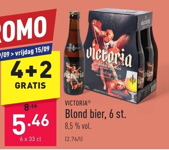 ALDI VICTORIA Blond bier aanbieding