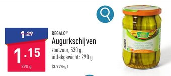 ALDI REGALO Augurkschijven aanbieding