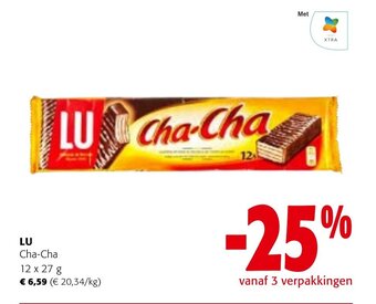 Colruyt LU Cha-Cha 12 x 27 g aanbieding