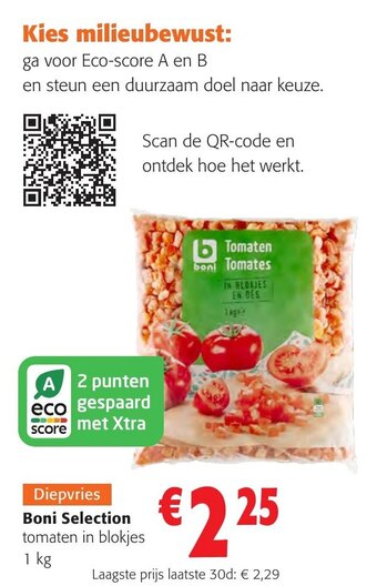 Colruyt Boni Selection tomaten in blokjes 1 kg aanbieding