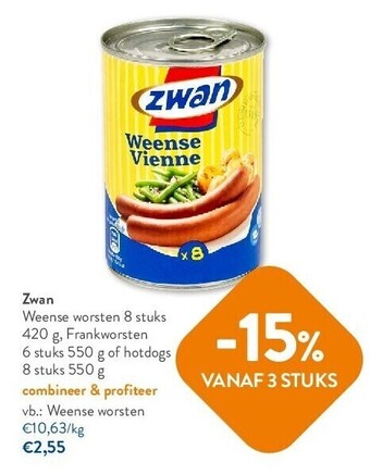 OKay Zwan weense worsten 8 stuks aanbieding