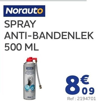 Auto5 Spray anti-bandenlek 500 ml aanbieding