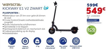 Auto5 Kickway e1 v2 zwart aanbieding