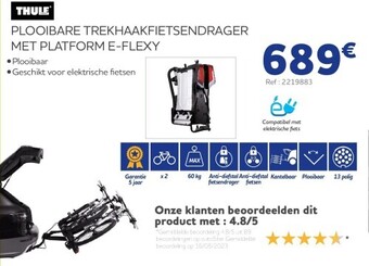 Auto5 Plooibare trekhaakfietsendrager met platform e-flexy aanbieding
