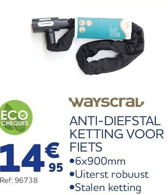 Anti-diefstal ketting voor fiets