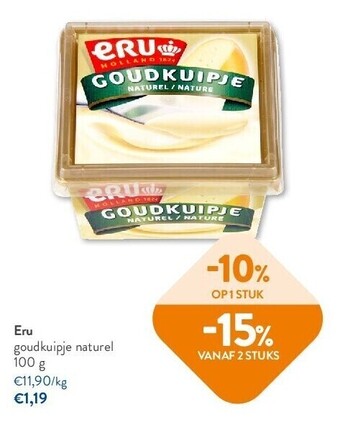 OKay Eru goudkuipje naturel 100 g aanbieding