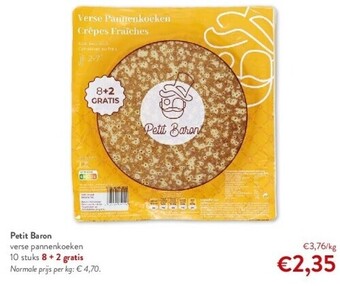 OKay Petit baron verse pannenkoeken 10 stuks 8 + 2 gratis aanbieding