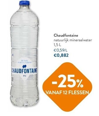 OKay Chaudfontaine natuurlijk mineraalwater 1,5 l aanbieding