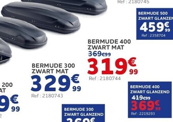 Bermude 400 zwart mat