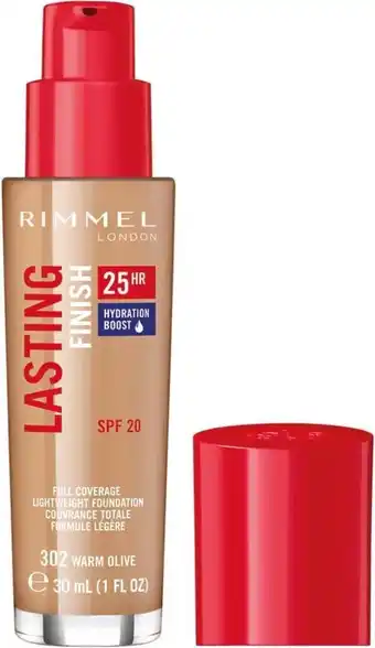Bol.com Rimmel london lasting finish foundation - 302 warm olive aanbieding