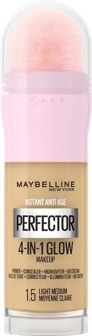 Bol.com Maybelline new york instant anti-age perfector 4-in-1 glow - light medium - primer, concealer, highlighter en bb-cream in één aanbieding