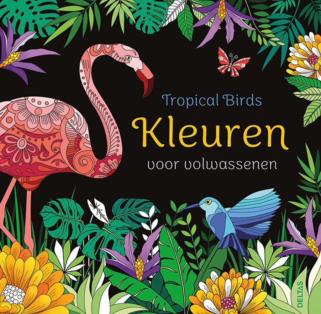 Bol.com Kleurboek deltas tropical birds aanbieding