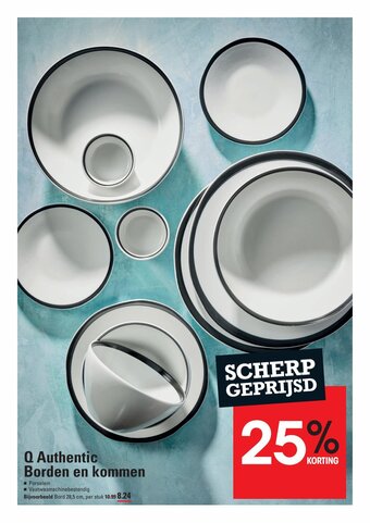 Sligro Q Authentic Borden en kommen aanbieding
