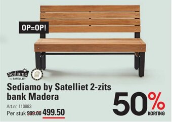 Sligro Sediamo by Satelliet 2-zits bank Madera aanbieding