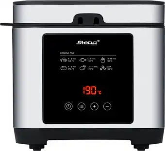 Bol.com Steba df150f frituurpan - 2,5l - 1 mand - fondue-set - rvs aanbieding