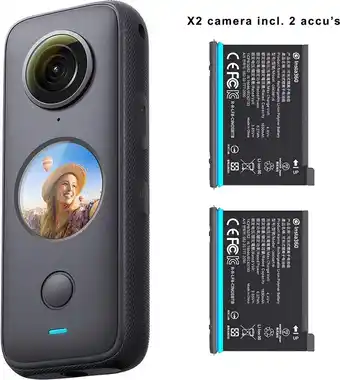 Bol.com Insta360 one x2 battery bundle - actioncam inclusief 2 accu's aanbieding