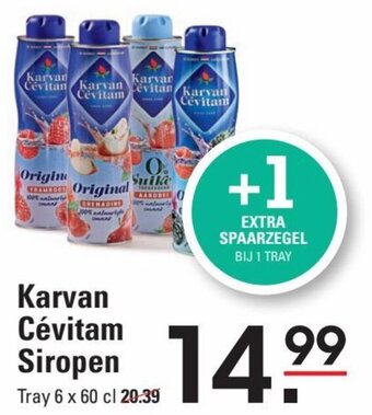 Sligro Karvan Cévitam Siropen Tray 6 x 60 cl aanbieding