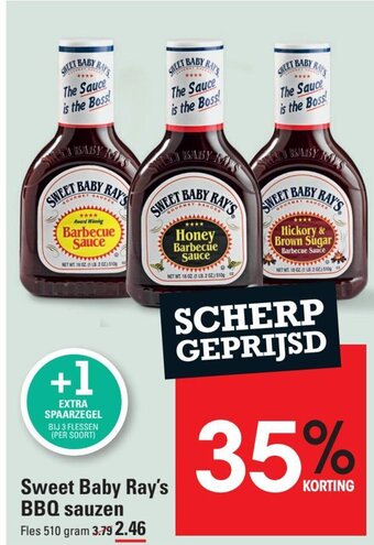 Sweet Baby Ray's BBQ sauzen Fles 510 gram